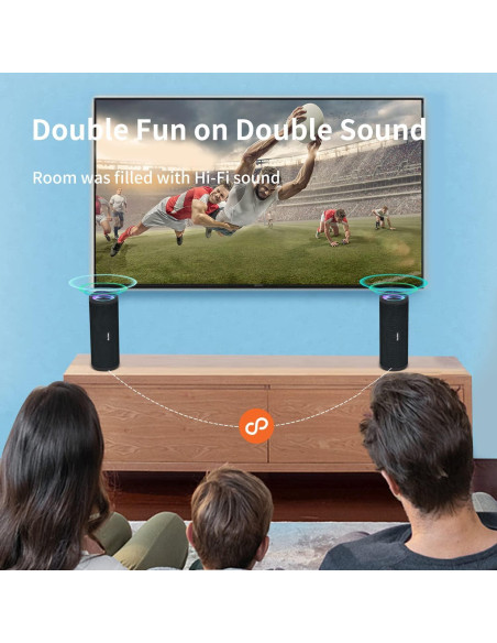 Altavoz Bluetooth HEYSONG REVERB Impermeable 40H Sonido Estéreo