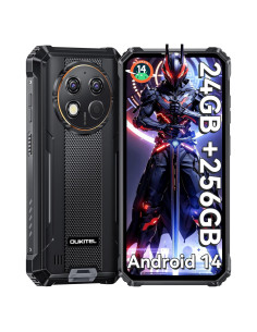 OUKITEL G1 Teléfono Resistente 24GB RAM 256GB ROM Android 14