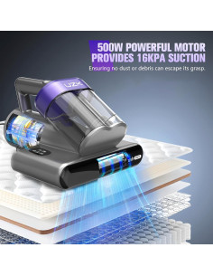 Aspiradora de Cama UZK MV11-02 500W con Luz UV y Calentamiento 2