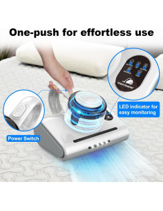 Aspiradora de Mano Intercleaner MC-631 con Luz UV-C y HEPA 2