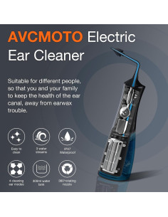 Eliminador de Cera de Oído Eléctrico AVCMOTO Recargable IPX7 2
