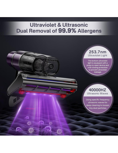 Limpiador de colchones Dufuls DS026 Pro con UV y ultrasonido