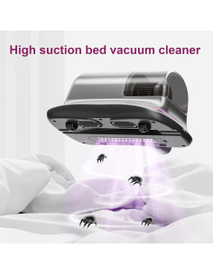 Aspiradora de Cama Inalámbrica hYwecy HC-11 con Luz UV 2