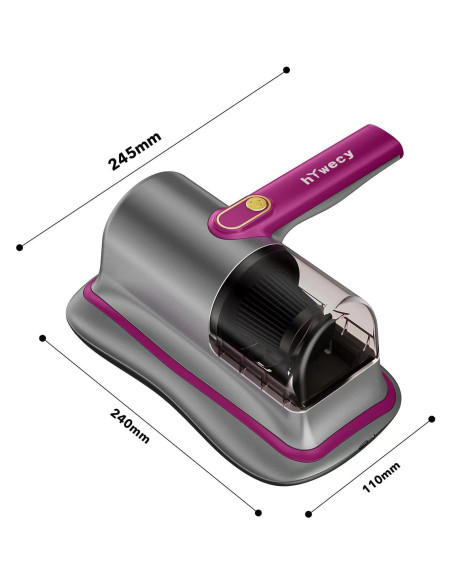 Aspiradora de Cama Inalámbrica hYwecy HC-11 con Luz UV