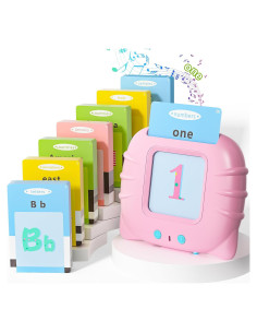 Tarjetas Flash Educativas Ednzion 384 Palabras Rosa