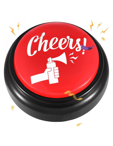 Botón de Fiesta con Sonido Trompeta de Aire HyDren 10 cm