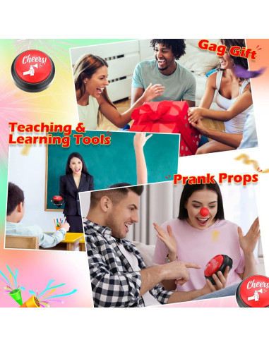 Botón de Fiesta con Sonido Trompeta de Aire HyDren 10 cm