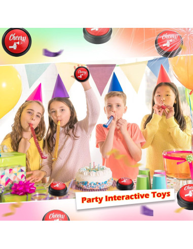 Botón de Fiesta con Sonido Trompeta de Aire HyDren 10 cm