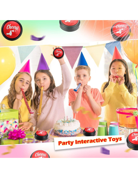 Botón de Fiesta con Sonido Trompeta de Aire HyDren 10 cm