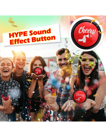 Botón de Fiesta con Sonido Trompeta de Aire HyDren 10 cm