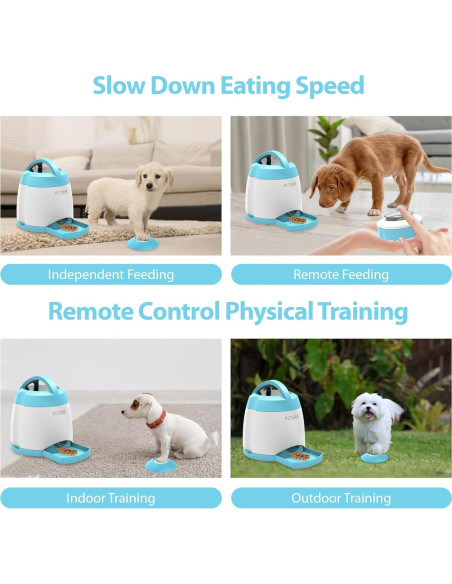 Dispensador Automático de Golosinas para Perros PETGEEK - Control Remoto