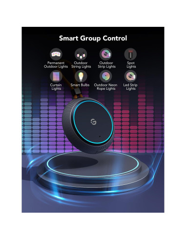 Caja de Espectáculo de Luz Exterior Govee H1167 IP65 22 Modos Música