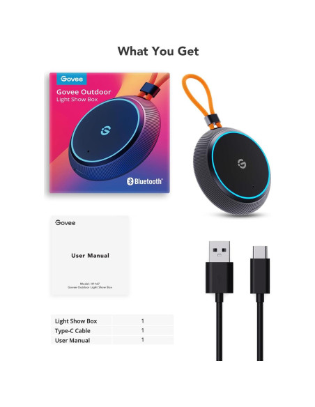 Caja de Espectáculo de Luz Exterior Govee H1167 IP65 22 Modos Música