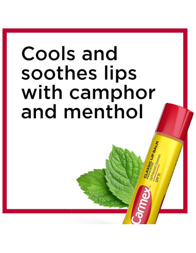 Carmex Balsamo Labial Medicado Hidratante 9 g (3 Paquetes)