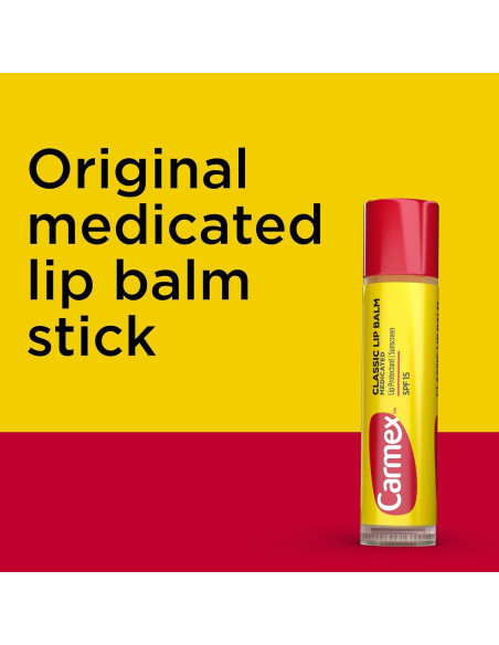 Carmex Balsamo Labial Medicado Hidratante 9 g (3 Paquetes)