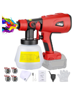 Pulverizador de Pintura Inalámbrico Philophca JNU-S-MWQ 200W 1000ml