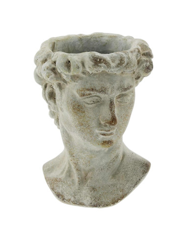 Maceta de Cemento La Colección Bridge Cabeza Griega 15.24 cm