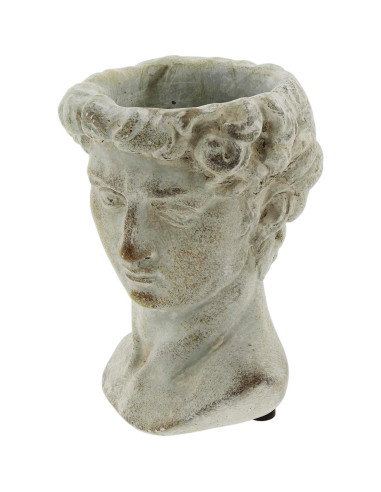 Maceta de Cemento La Colección Bridge Cabeza Griega 15.24 cm