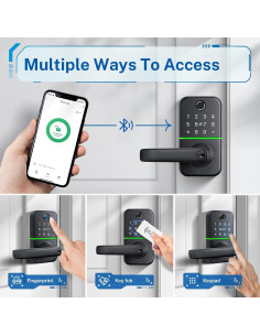 Cerradura Inteligente KUCACCI con Teclado y Huella Dactilar 2