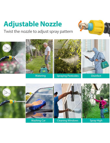 Pulverizador Eléctrico a Batería SideKing 5L con Varilla Telescópica