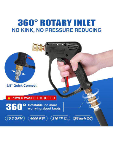 Pistola de Lavado a Presión MEKOH 4000 PSI 10.5 LPM