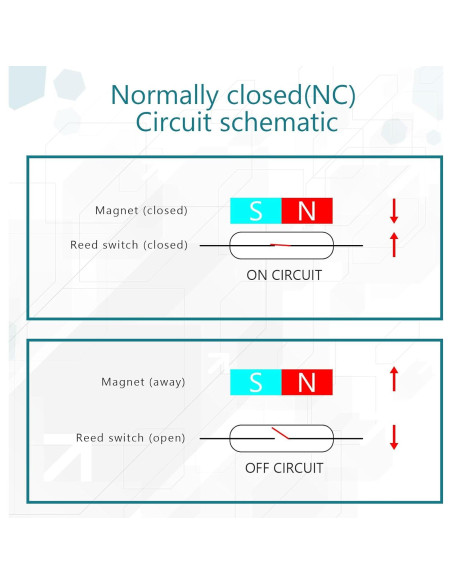 20 Juegos de Sensores de Contacto Magnético Tellegloww 12V