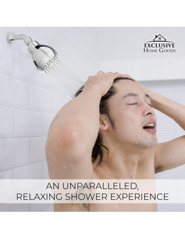 Cabezal de Ducha Alta Presión Heatsistence Cromo 9.5 LPM