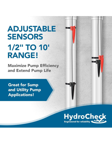 Interruptor de Flotador HydroCheck HC6000v2 para Sump 120V