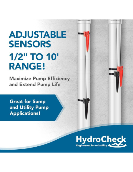 Interruptor de Flotador HydroCheck HC6000v2 para Sump 120V