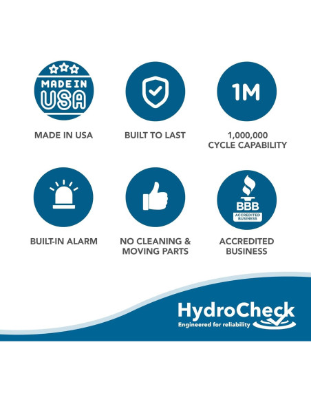 Interruptor de Flotador HydroCheck HC6000v2 para Sump 120V