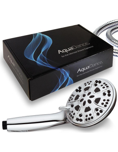 Cabezal de Ducha de Mano AquaDance 5" Cromado 6 Configuraciones