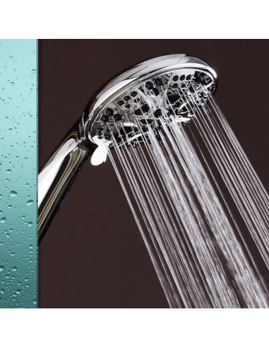 Cabezal de Ducha de Mano AquaDance 5" Cromado 6 Configuraciones