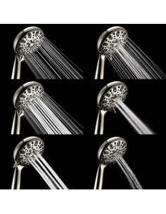 Cabezal de Ducha de Mano Couradric Alta Presión 6 Configuraciones 2
