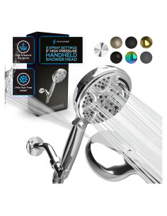 Cabezal de Ducha de Mano SparkPod 9 Modos Cromo Pulido