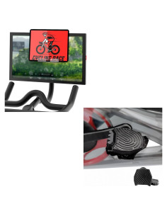 Soporte para Tableta y Pedales Planos para Bicicleta Peloton