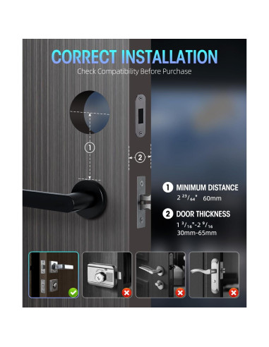 Cerradura Biométrica PSOS Inteligente para Puerta Principal