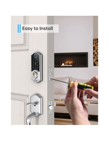 Cerradura Inteligente SMONET con Huella Dactilar y Bluetooth