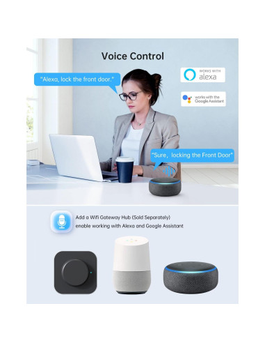 Cerradura Inteligente SMONET con Huella Dactilar y Bluetooth