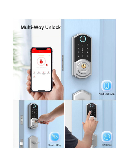 Cerradura Inteligente SMONET con Huella Dactilar y Bluetooth