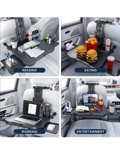 Mesa de Bandeja Trasera de Coche AUEOTUAR A08-2 Plegable 2