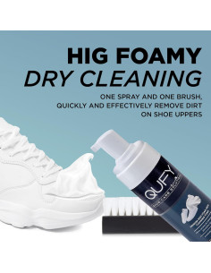 Kit Limpiador de Zapatos QUFY 3en1 para Ante y Nubuck 2