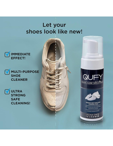 Kit Limpiador de Zapatos QUFY 3en1 para Ante y Nubuck