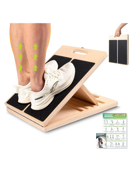 Tablero Inclinado de Estiramiento UOPON - Madera Ajustable 136 kg Tablero Inclinado de Estiramiento UOPON - Madera Ajustable 136 kg