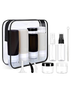 Set de Botellas de Viaje Morfone 16 Piezas Silicona 2oz 3oz