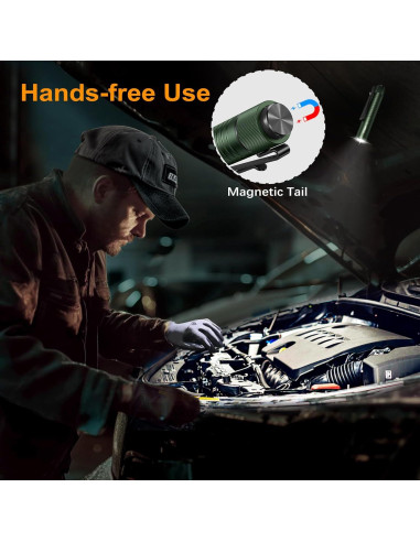 Linterna EDC VTIGER T1A Verde 1300 Lúmenes Recargable