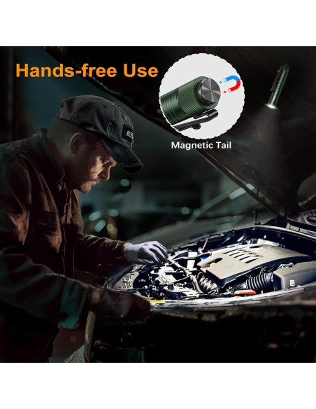 Linterna EDC VTIGER T1A Verde 1300 Lúmenes Recargable