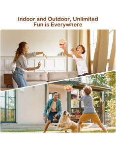 Bola Orbital Voladora Fesbt FB001 Rojo Mini Drone 7.62cm 2