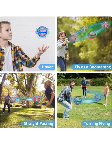 Bola Voladora Interactiva 2024 Dongguan 10cm Azul/Rojo