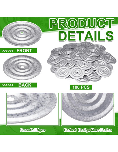 Placas Redondas de Aislamiento Shimeyao 100 Pcs 7.6 cm