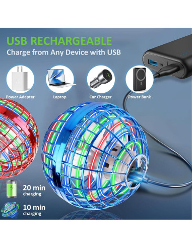 Bola Voladora Interactiva 2024 Dongguan 10cm Azul/Rojo